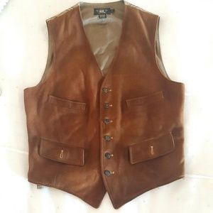Ralph Lauren NWOT leather vest Men/Woman